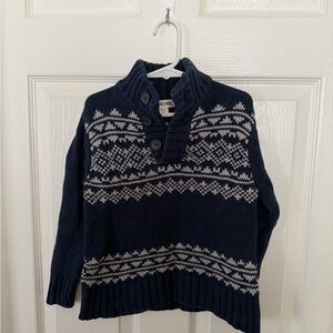 Cherokee Boys Fair Isle Sweater Navy